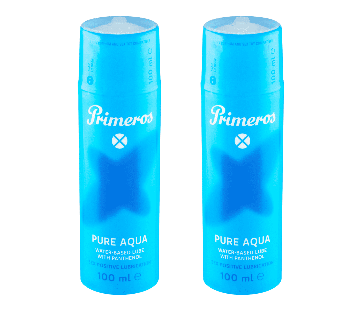 AKCE 1+1 ZDARMA Primeros Pure Aqua Vegan Lubrikant S Přídavkem Panthenolu 2x100ml