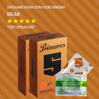 AKCE 1+1 ZDARMA Primeros Safeguard Vegan Extra Silné Kondomy 2x12